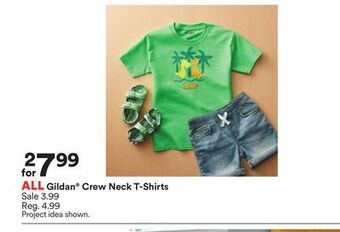 Michaels All gildan® crew neck t-shirts offer