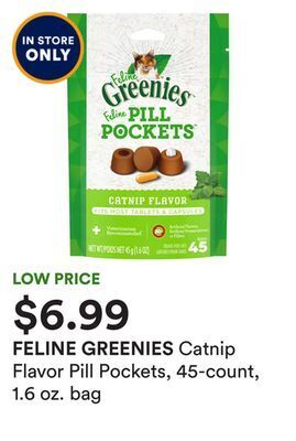 Petco Catnip flavor pill pockets, 45-count, 1.6 oz. bag offer