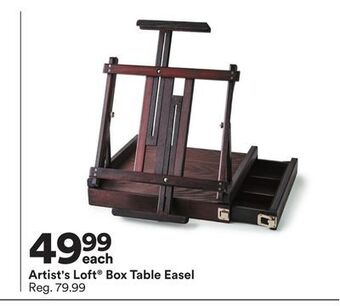 Michaels Artist's loft® box table easel offer