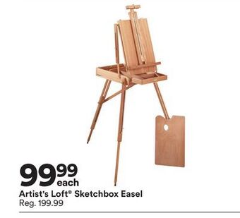 Michaels Artist's loft® sketchbox easel offer