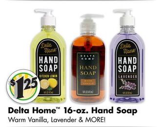 Dollar Tree Delta home™ 16-oz. hand soap offer