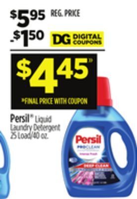 Dollar General Persil® liquid laundry detergent offer