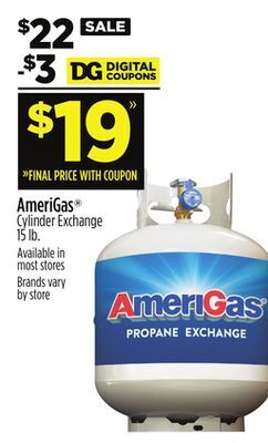 Dollar General Amerigas® cylinder exchange offer