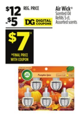 Dollar General Air wick® scented oil refills offer