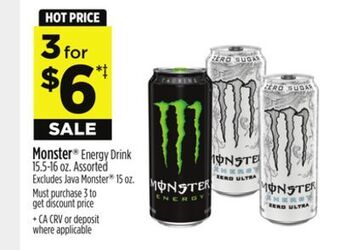 Dollar General Monster® energy drink offer