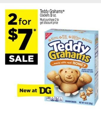 Dollar General Teddy grahams® crackers offer