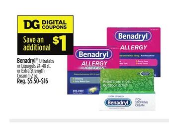 Dollar General Benadryl® offer