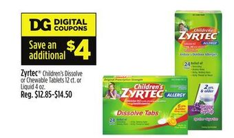 Dollar General Zyrtec® offer