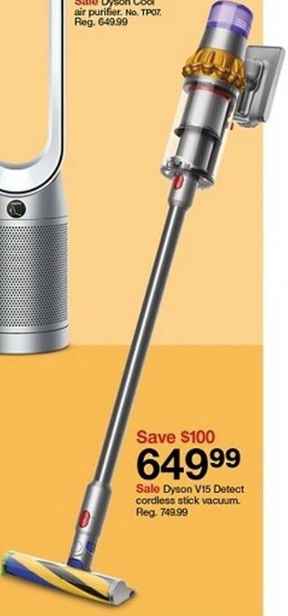 Target Dyson V15 Detect cordless stick vacuum. offer