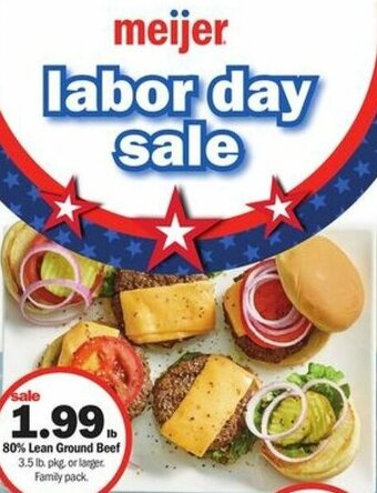 Meijer 80% Lean Ground Beef offer