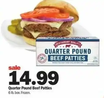 Meijer Quarter Pound Beef Patties offer