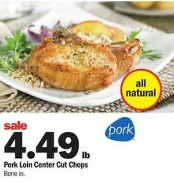 Meijer Pork Loin Center Cut Chops offer