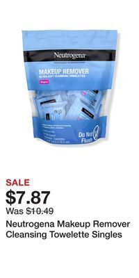 Ulta Beauty Neutrogena makeup remover cleansing towelette singles offer
