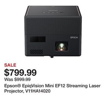 Office Depot Epson® epiqvision mini ef12 streaming laser projector, v11ha14020 offer