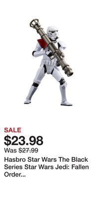 Game Stop Hasbro star wars the black series star wars jedi: fallen order rocket launcher trooper 6-in action figure gamestop exclusive offer