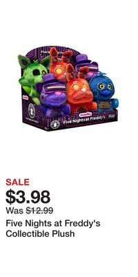 Game Stop Five nights at freddy's collectible plush offer
