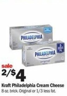 Meijer Kraft Philadelphia Cream Cheese 8 oz offer