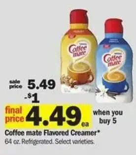 Meijer Coffee Mate Flavored Creamer 64 oz offer