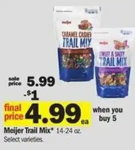 Meijer Meijer Trail Mix 14-24 oz offer