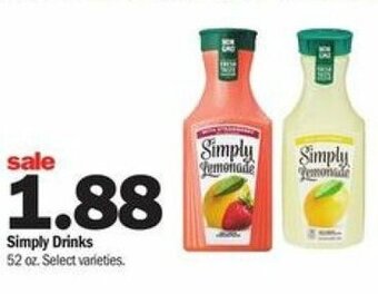 Meijer Simply Drinks 52 oz offer