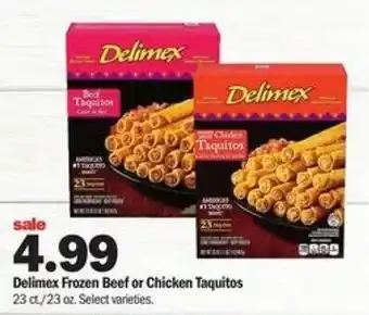 Meijer Delimex Frozen Beef Or Chicken Taquitos 23 oz offer