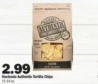 Meijer Hacienda Authentic Tortilla Chips 11-14 oz offer