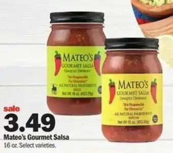 Meijer Mateo's Gourmet Salsa 16 oz offer