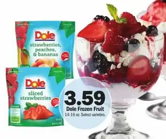 Meijer Dole Frozen Fruit 14-16 oz offer