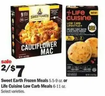 Meijer Sweet Earth Frozen Meals Or Life Cuisine Low Carb Meals 6-11 oz offer