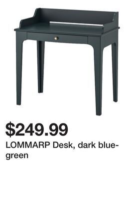 Ikea Lommarp desk, dark blue-green offer