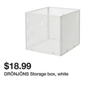 Ikea Drönjöns storage box, white offer
