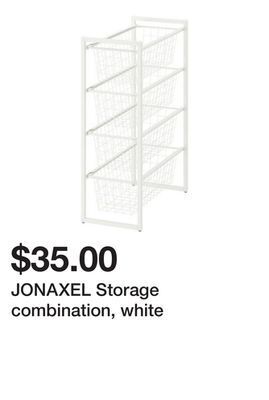 Ikea Jonaxel storage combination, white offer