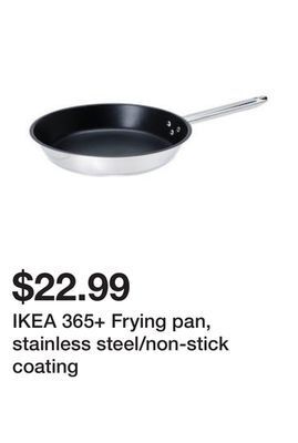 Ikea Ikea 365+ frying pan, stainless steel/non-stick coating offer