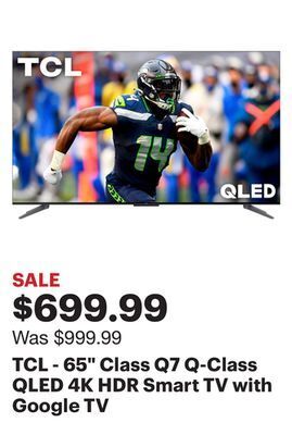 Best Buy Tcl - 65 class q7 q-class qled 4k hdr smart tv with google tv offer