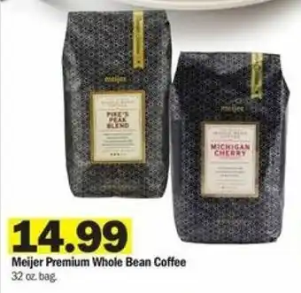 Meijer Meijer Premium Whole Bean Coffee 32 oz offer