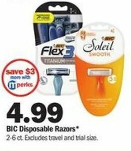 Meijer BIC Disposable Razors offer