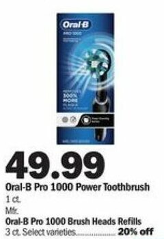 Meijer Oral-B Pro 1000 Power Toothbrush offer