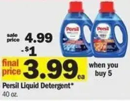 Meijer Persil Liquid Detergent 40 oz offer