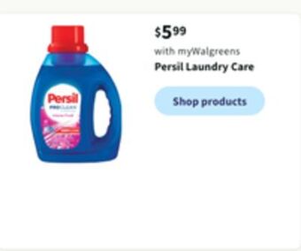 Walgreens Persil laundry care offer