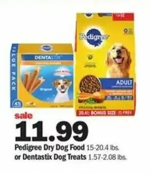 Meijer Pedigree Dry Dog Food Or Dentastix Dog Treats offer
