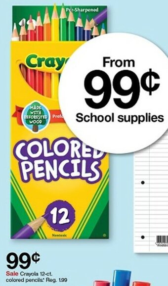 Target Crayola 12-ct. colored pencils offer