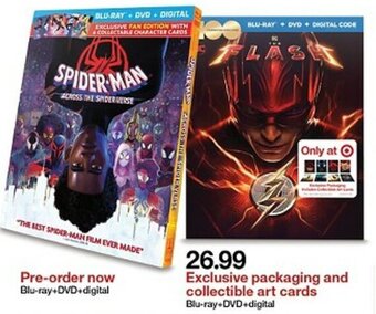 Target Blu-ray + DVD + digital offer