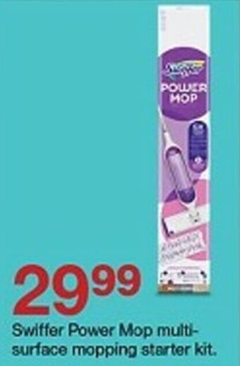 Target Swiffer Power Mop multi-surface mopping starter kit. offer