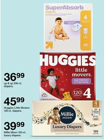 Target Huggies Little Movers 120-ct. diapers. offer