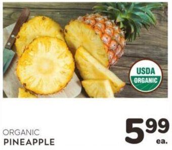 Albertsons ORGANIC PINEAPPLE offer