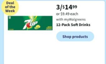 Walgreens 12-pack soft drinks offer