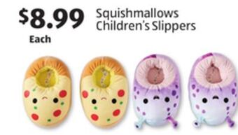Aldi Squishmallows children's slippers offer