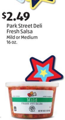 Aldi Park street deli fresh salsa offer