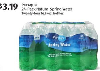 Aldi Puraqua 24-pack natural spring water offer
