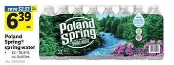 Lidl Poland spring spring water offer